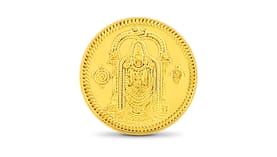 10 gms Lord Balaji Gold coin, 24Kt yellow gold (995 Fineness)