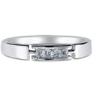 Hamesha Diamond Band, 18K White Gold, 0.07 ct total diamond weight
