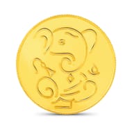 10gm, 24Kt Lucky Ganesha Gold Coin