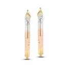 Duo-Tone Textured Earrings