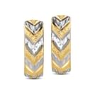 Textured Huggie Earrings