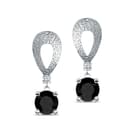 Hammered Pear-shaped Earrings
