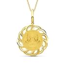 Swirls Lakshmi Coin Pendant 