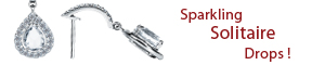 Solitaire Drop Earrings