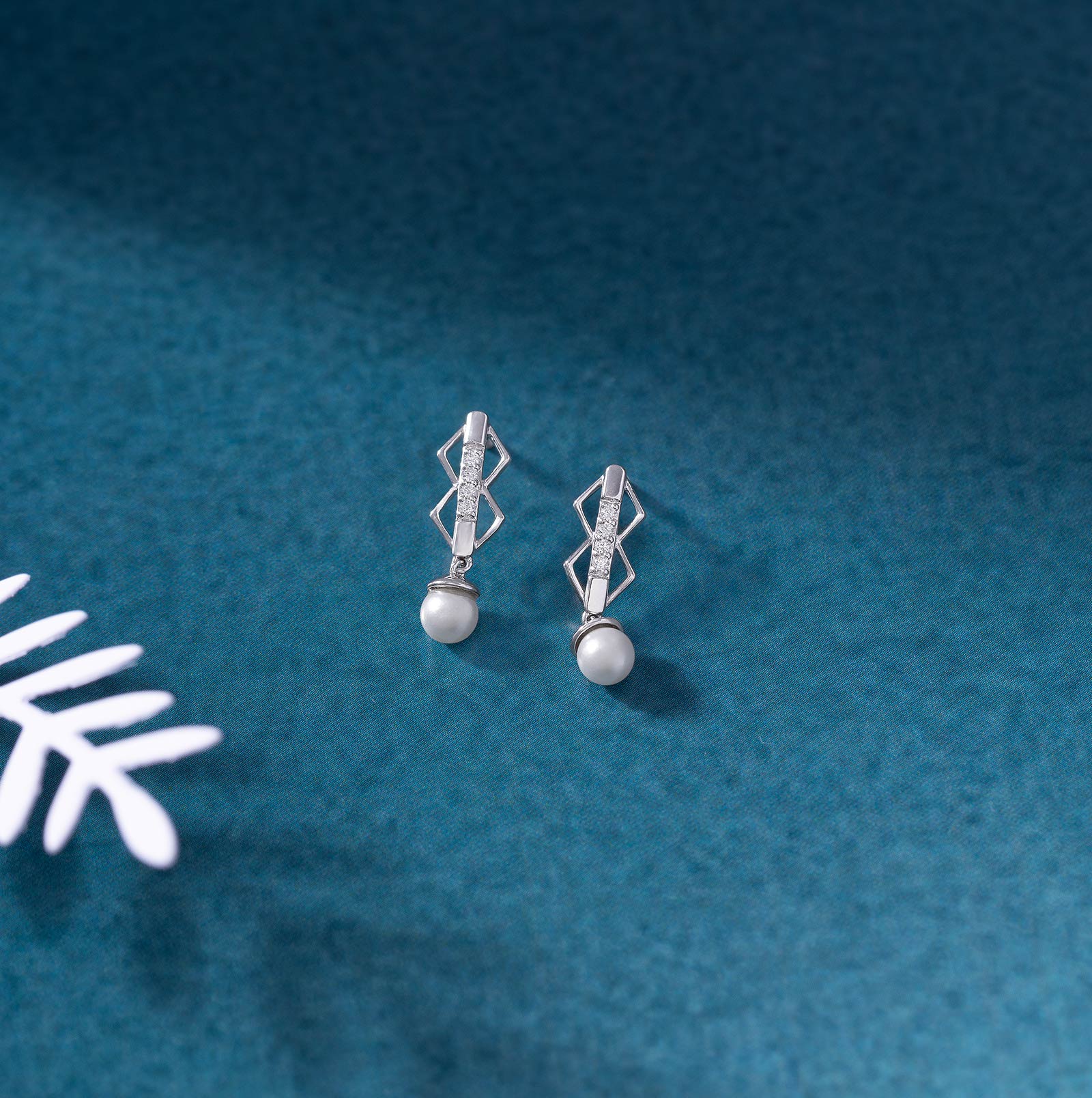 Silver Earrings Silver 925 Silver Cassiopeia Gold Plated 925 Silver Diamond Drop Earrings