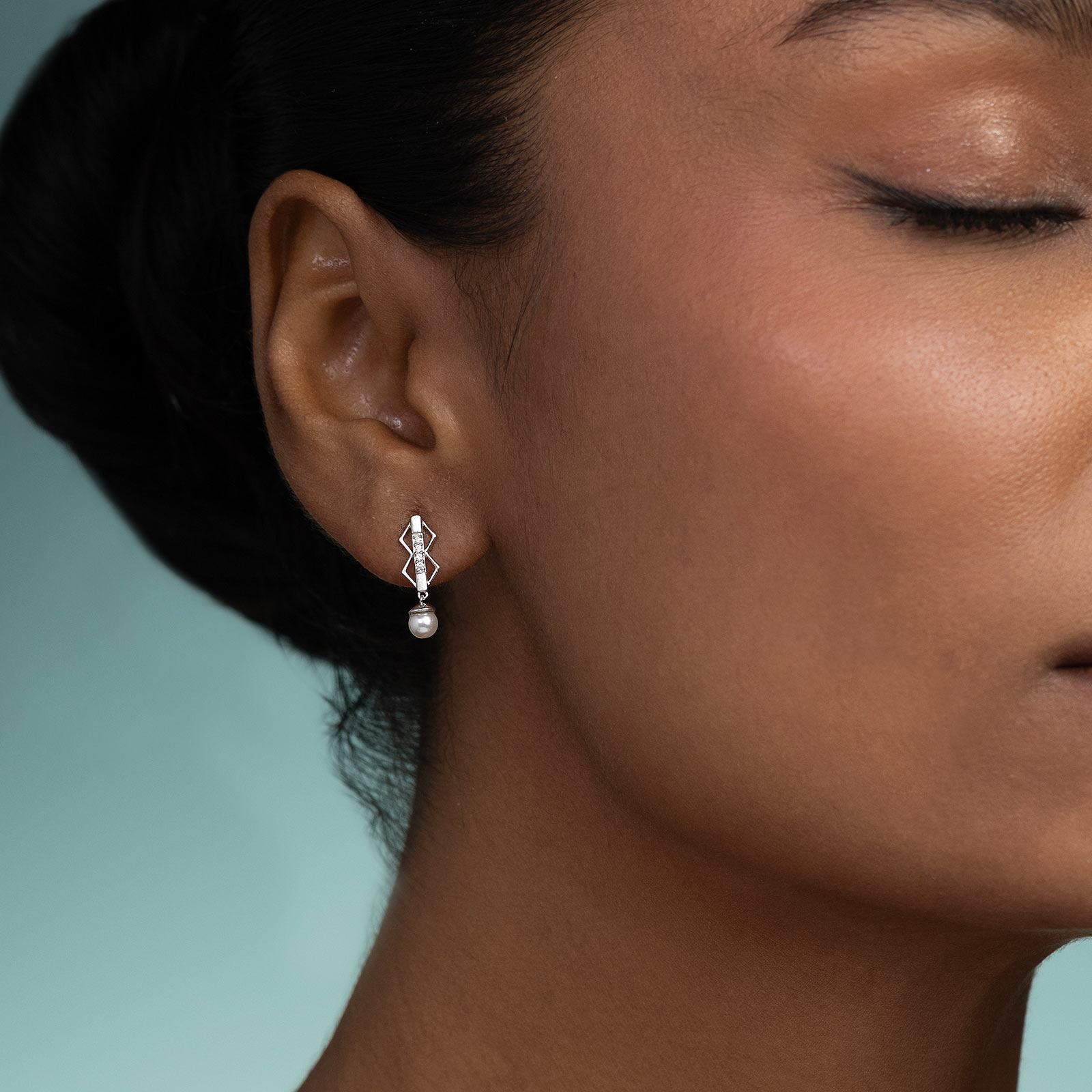 Silver Earrings Silver 925 Silver Cassiopeia Gold Plated 925 Silver Diamond Drop Earrings