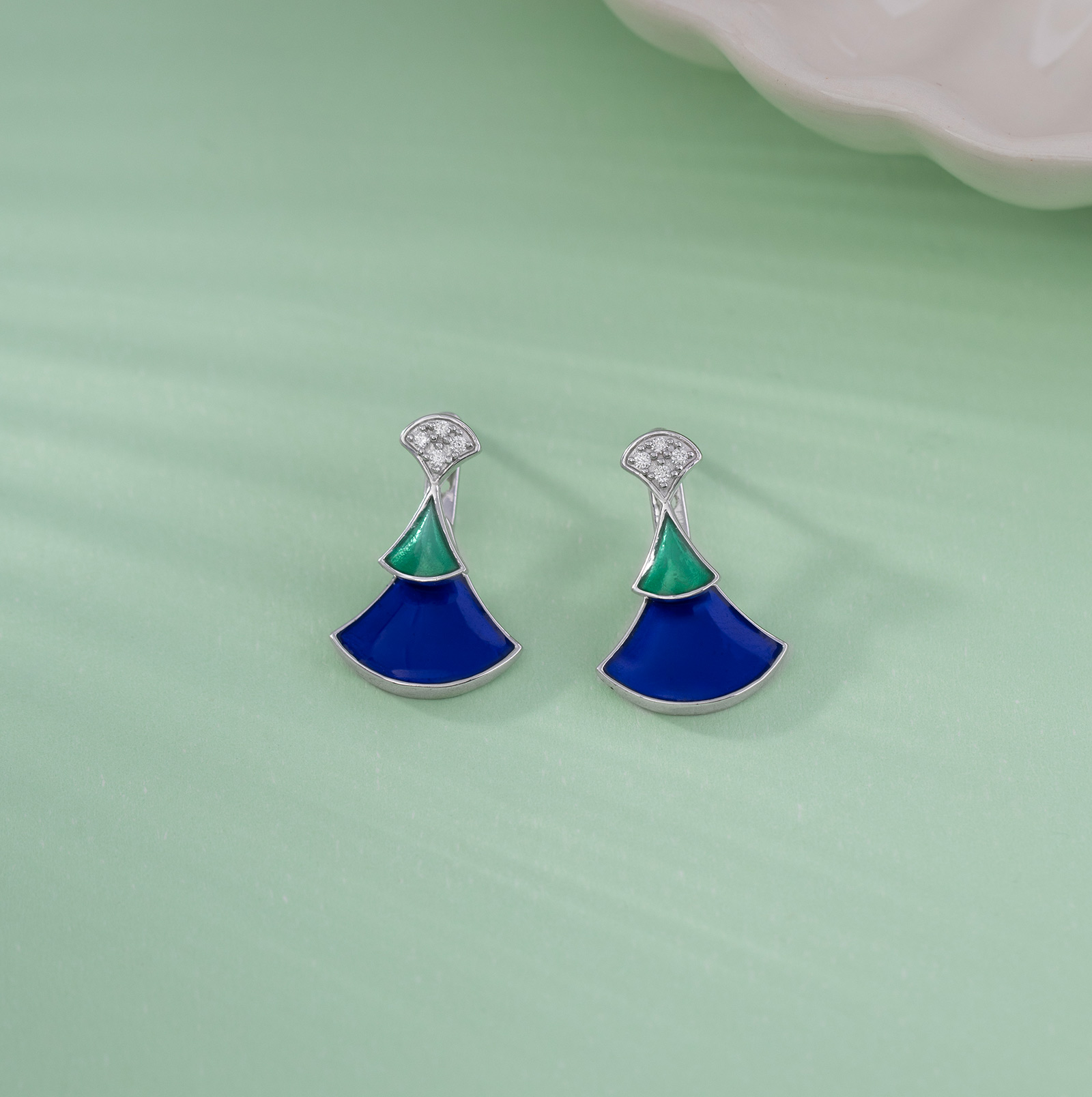Silver Earrings Silver 925 Silver Capella 925 Silver Diamond Earrings