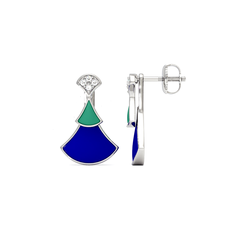 Capella 925 Silver Diamond Earrings