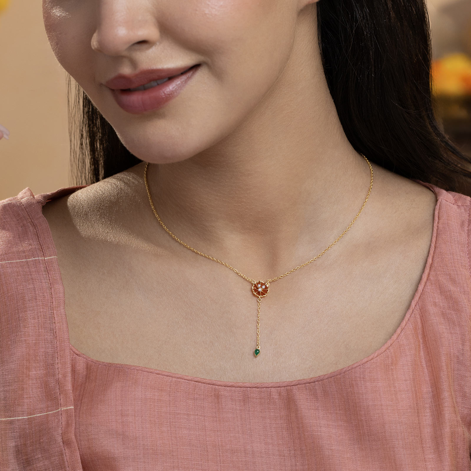 Silver Necklaces Silver 925 Silver Charmed Horizon 925 Silver Diamond Necklace