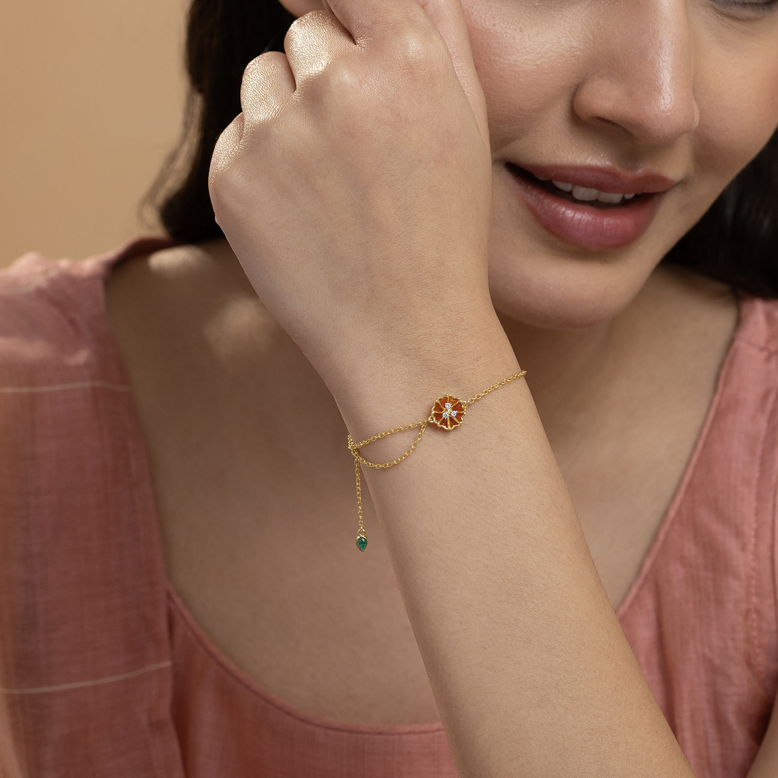 Silver Bracelets Silver 925 Silver Radiant Marigold 925 Silver Diamond Bracelet