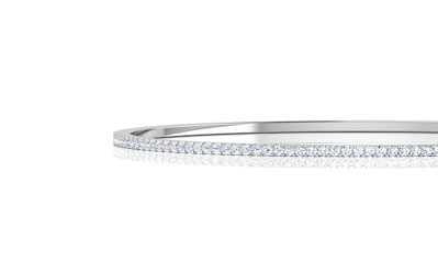 Iridescent Gold Diamond Bangle