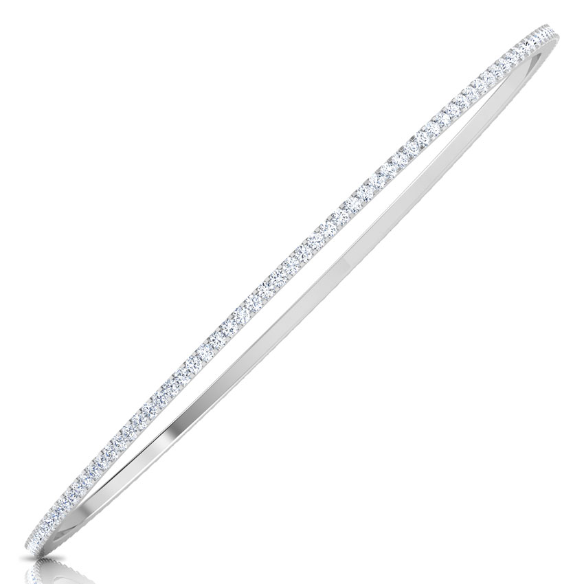 Iridescent Gold Diamond Bangle