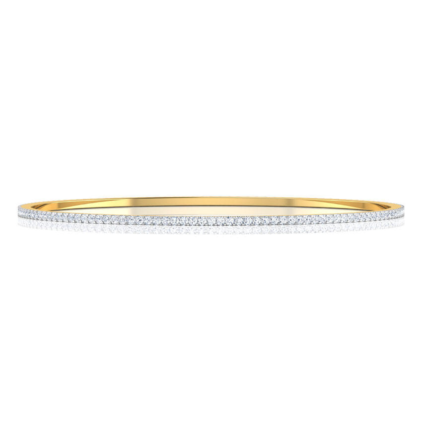 Iridescent Gold Diamond Bangle