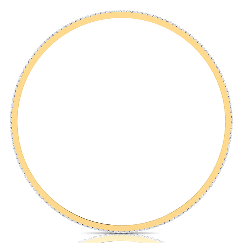 Iridescent Gold Diamond Bangle