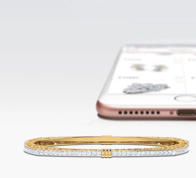 Filigree Knot Diamond Bangle Filigree Knot Diamond Bangle