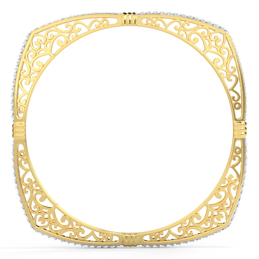 Filigree Knot Diamond Bangle Filigree Knot Diamond Bangle