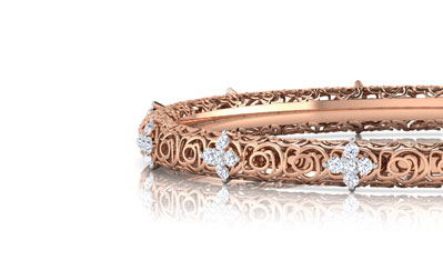 Georgia Trellis Diamond Bangle