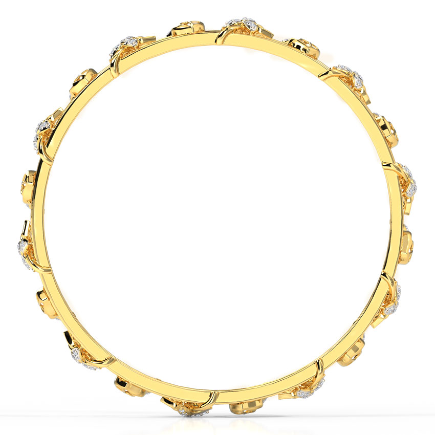 Budding Lotus Diamond Bangle Budding Lotus Diamond Bangle