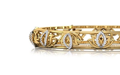 Bloom Mirrored Lotus Bangle Bloom Mirrored Lotus Bangle