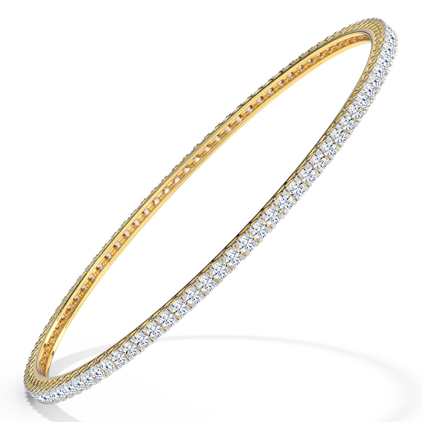 Lustrous Diamond Bangle