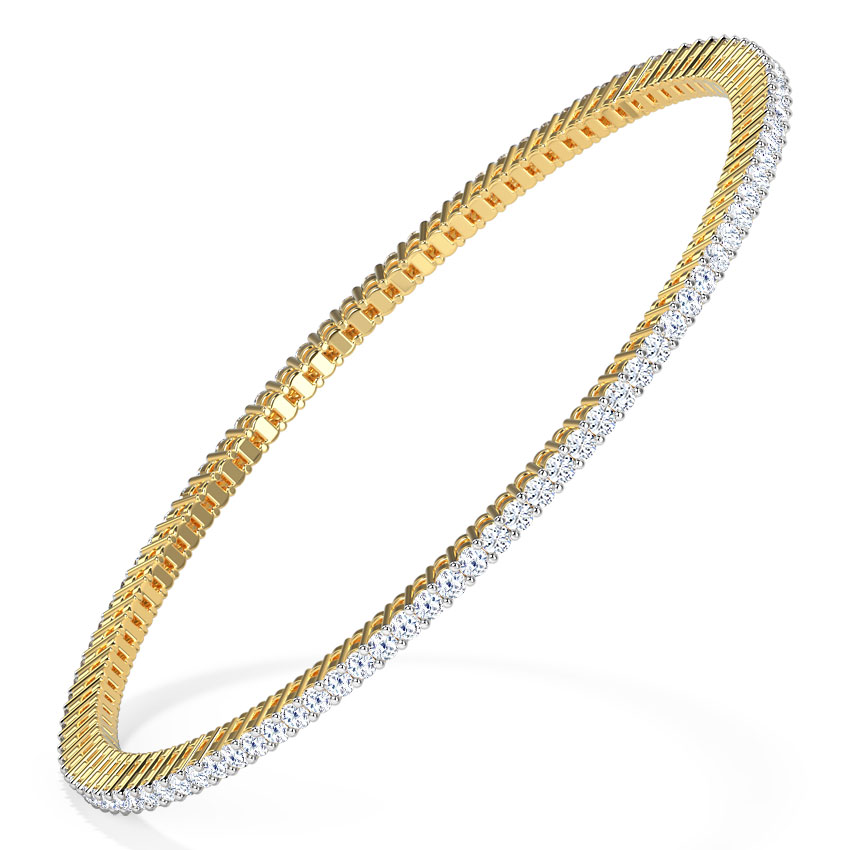 Radiant Diamond Bangle