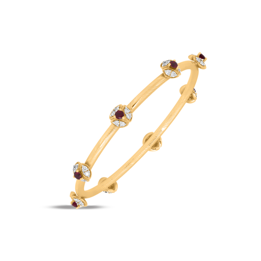 Delightful Bloom Gemstone Bangle Delightful Bloom Gemstone Bangle