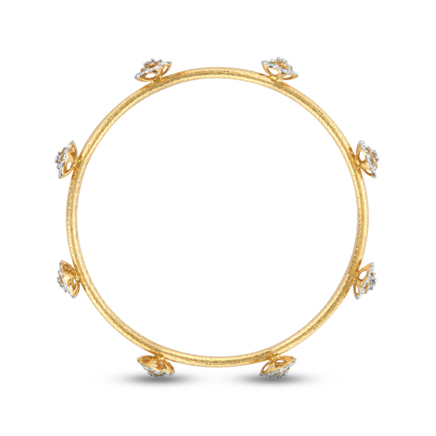 Pansy Cluster Diamond Bangle