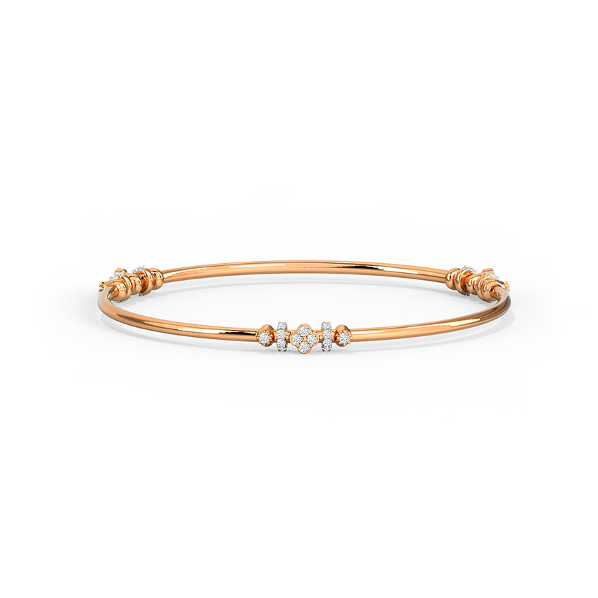 Glinting Clover Bangle