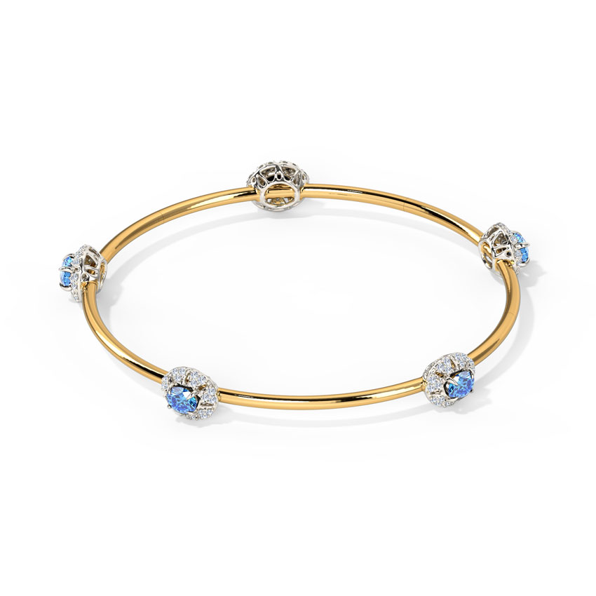 Glinting Bloom Diamond Bangle