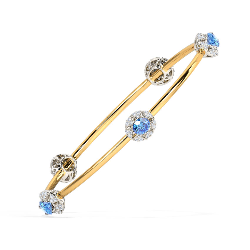 Glinting Bloom Diamond Bangle