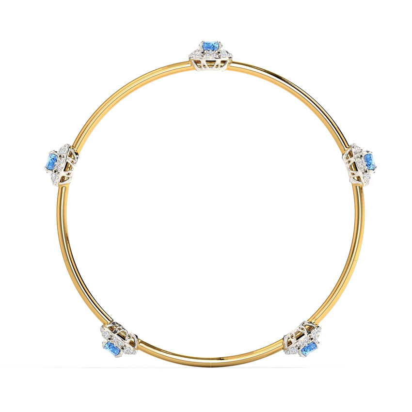 Glinting Bloom Diamond Bangle
