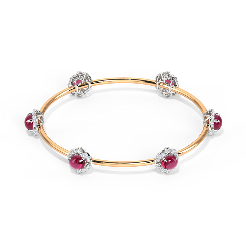 Allure Rosy Gemstone Bangle