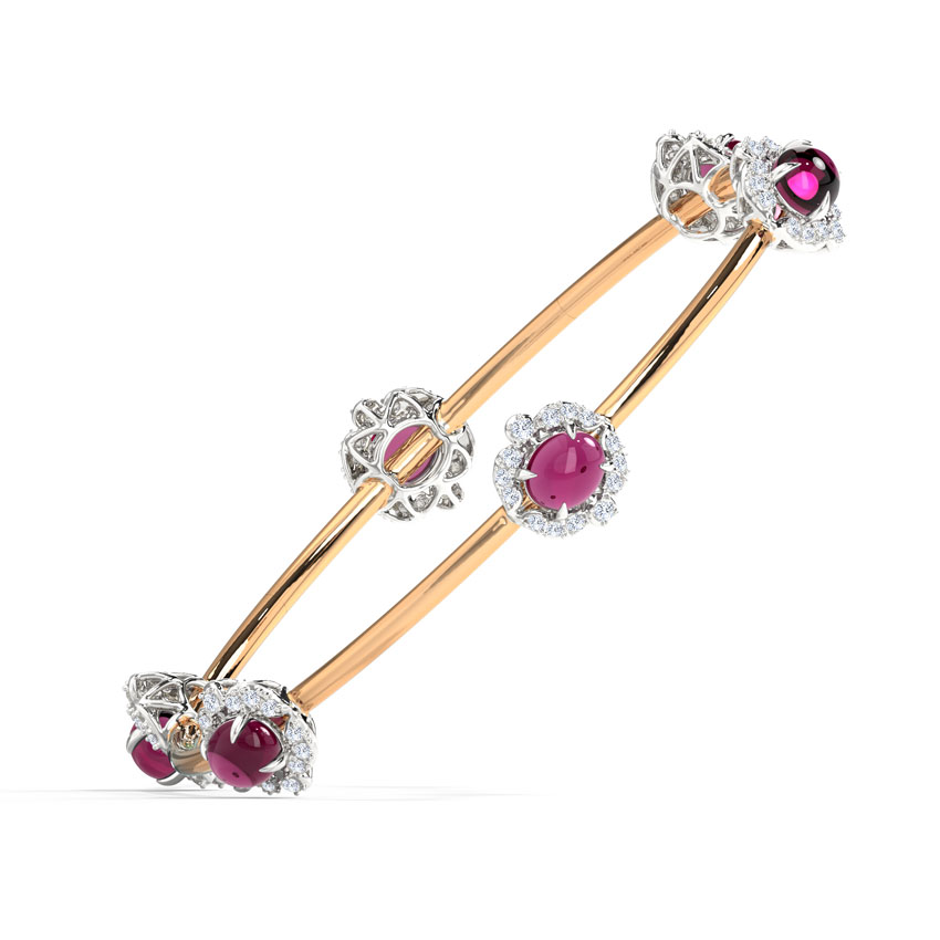 Allure Rosy Gemstone Bangle