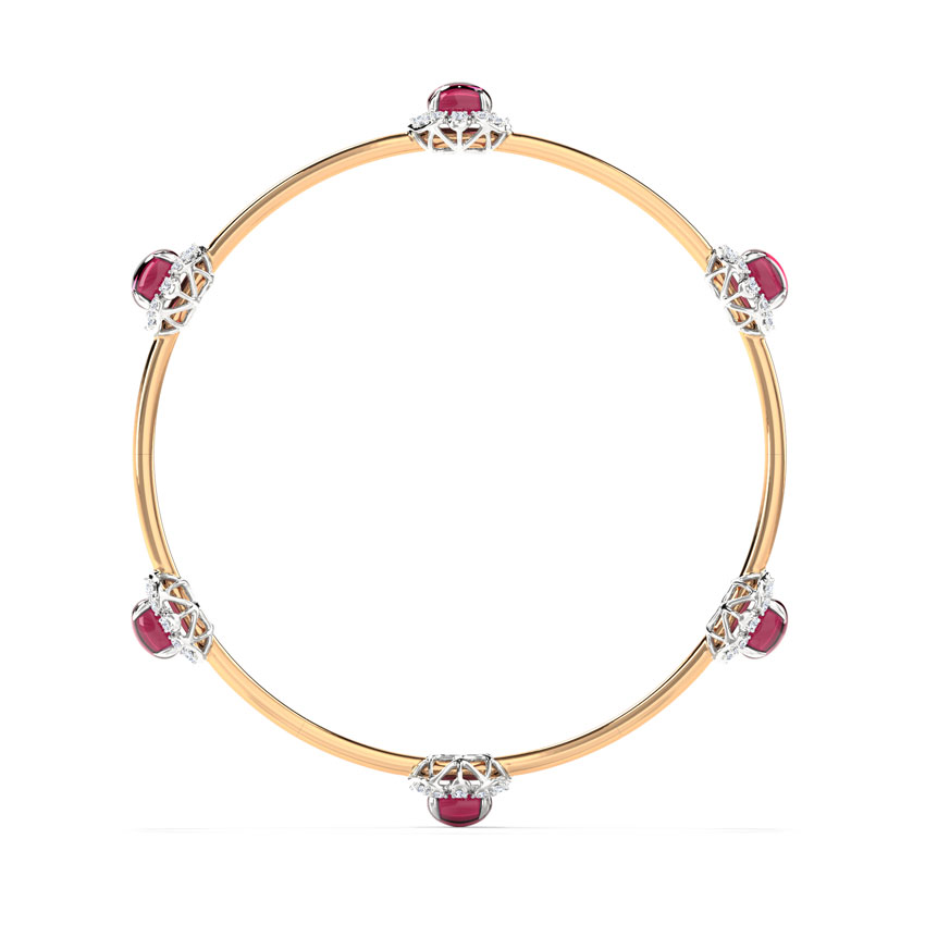 Allure Rosy Gemstone Bangle