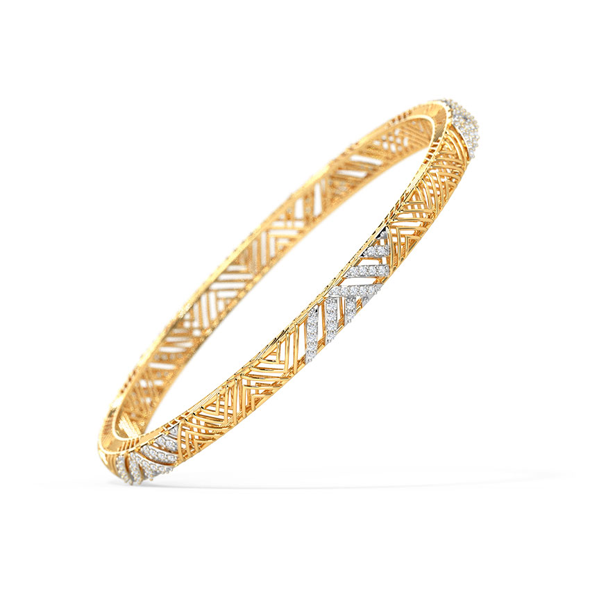 Khina Diamond Bangle Sleek Modern Design CaratLane