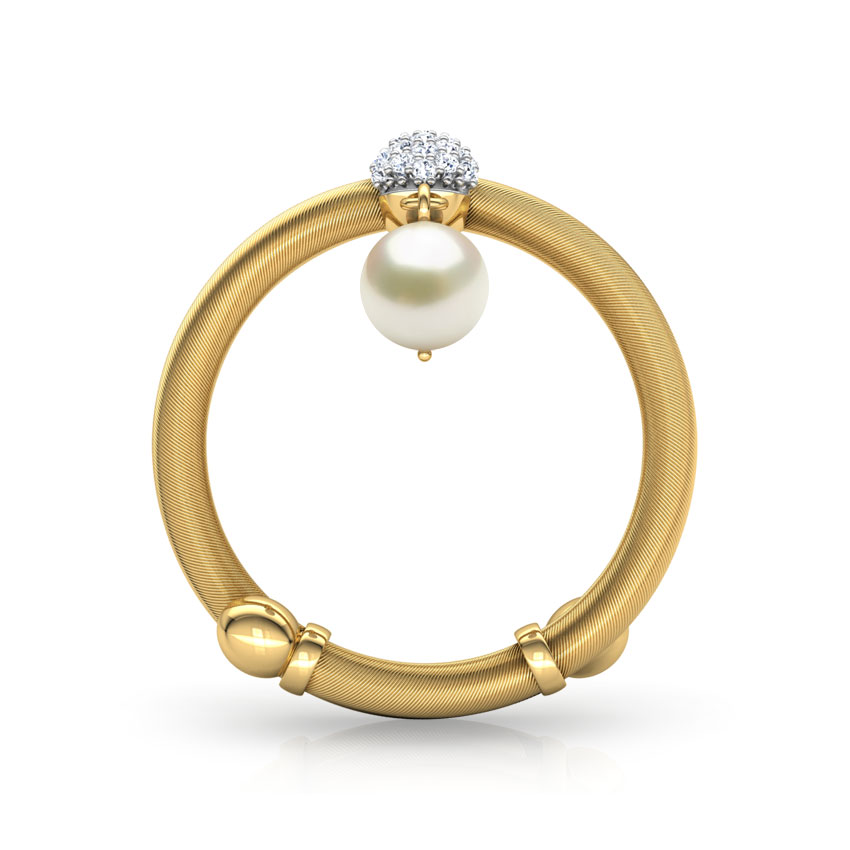 Dangling Pearl Adjustable Ring
