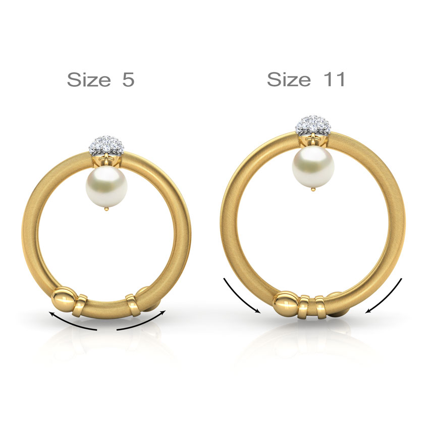 Dangling Pearl Adjustable Ring