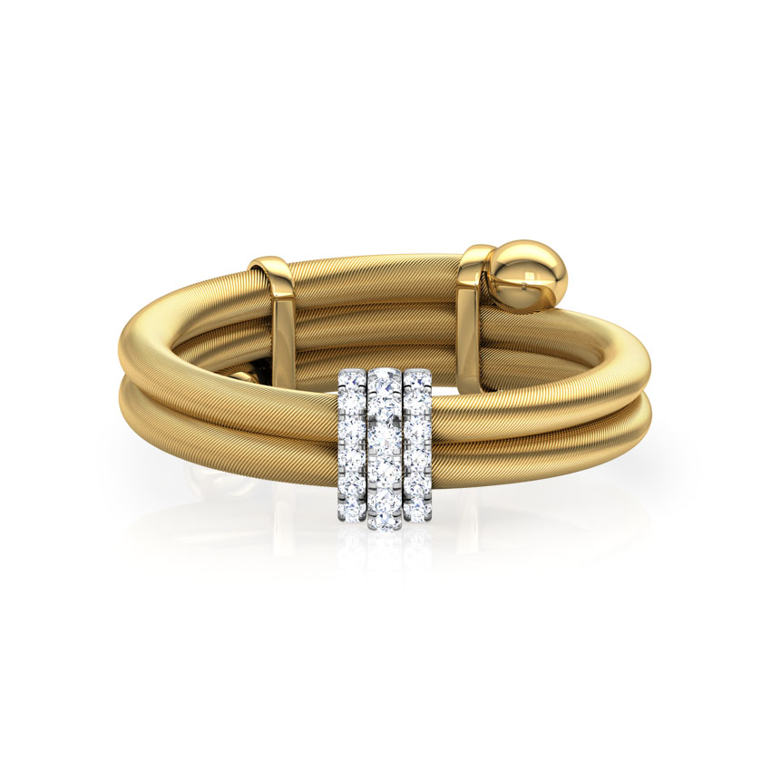 Trio Rondelle Adjustable Ring