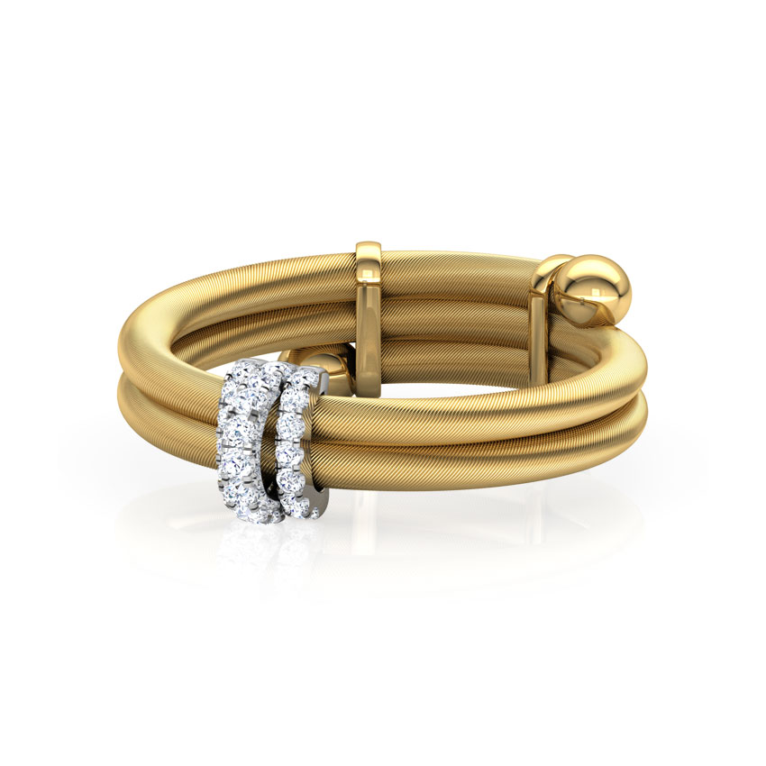 Trio Rondelle Adjustable Ring