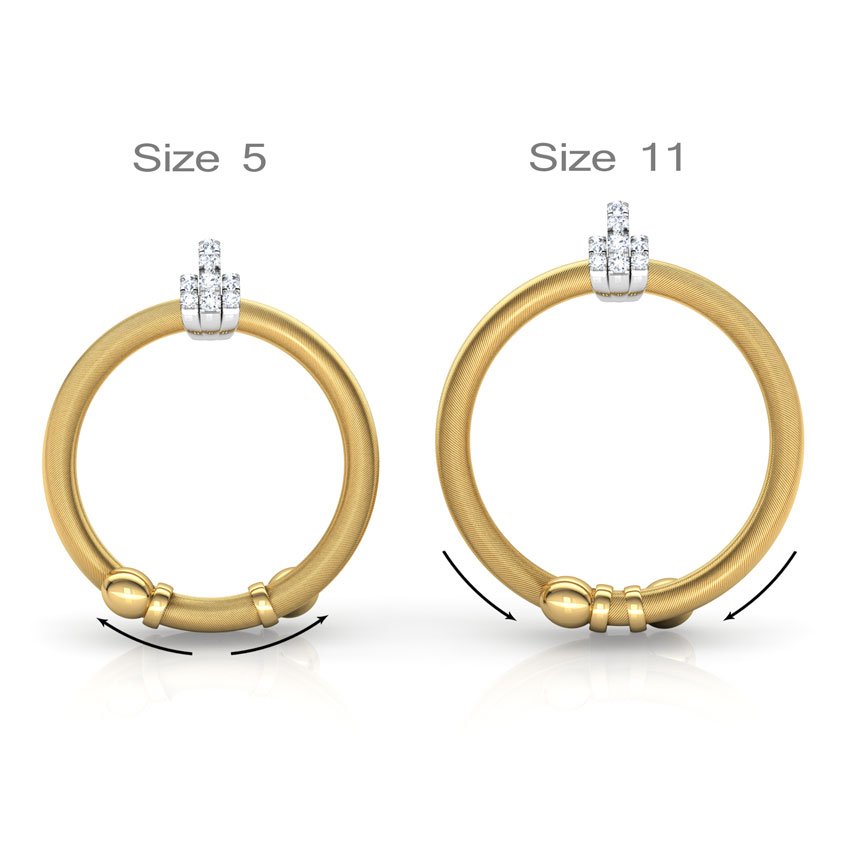 Trio Rondelle Adjustable Ring