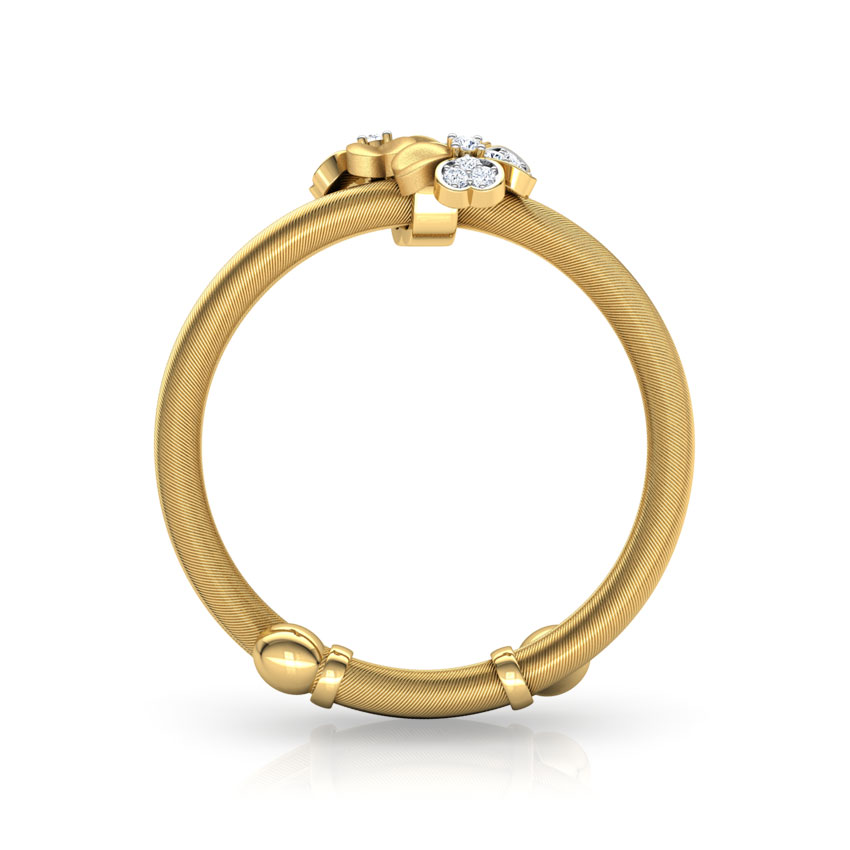 Duo Floret Adjustable Ring