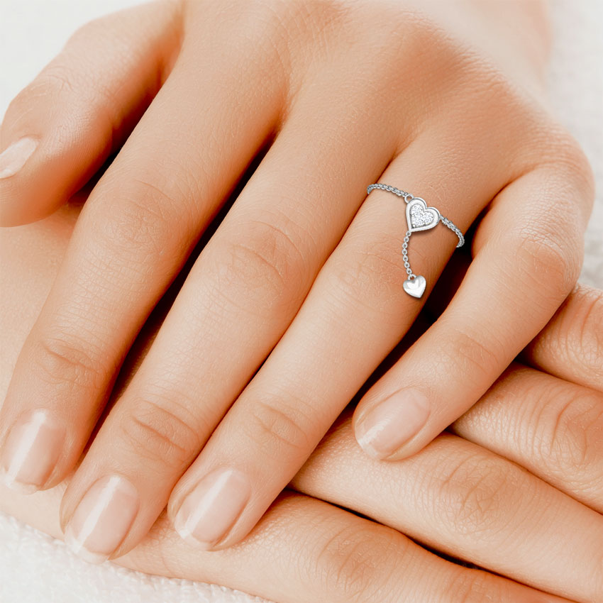 Heart Full of Love Diamond Flexi Ring Heart Full of Love Diamond Flexi Ring