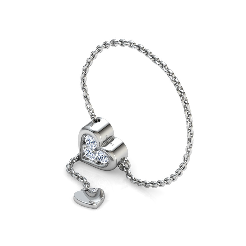 Heart Full of Love Diamond Flexi Ring Heart Full of Love Diamond Flexi Ring