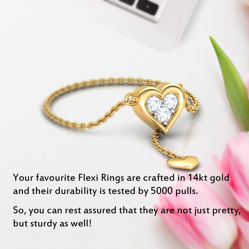 Heart Full of Love Diamond Flexi Ring Heart Full of Love Diamond Flexi Ring