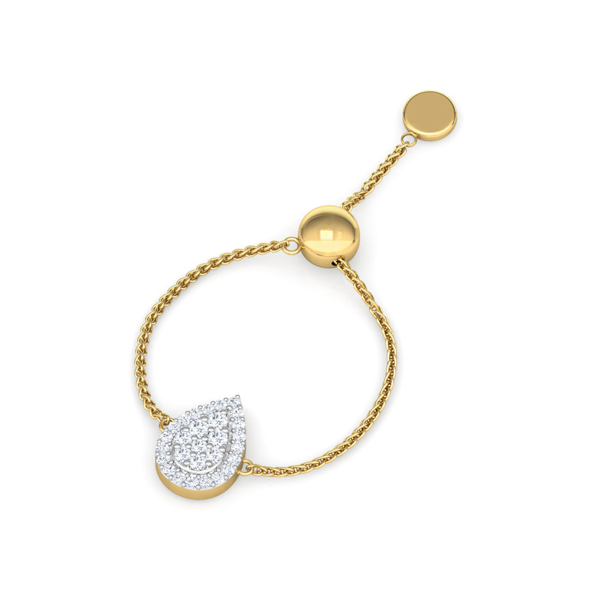 Drop Diamond Flexi Ring