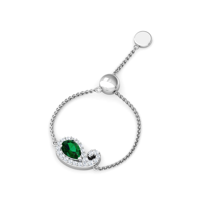 Verdant Paisley Gemstone Flexi Ring Verdant Paisley Gemstone Flexi Ring