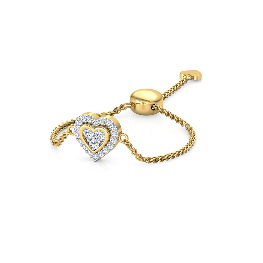 Heart in Heart Flexi Ring