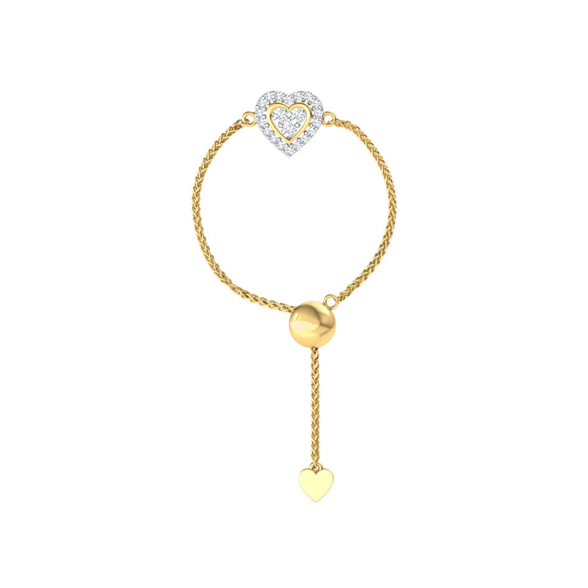 Heart in Heart Diamond Flexi Ring Heart in Heart Diamond Flexi Ring