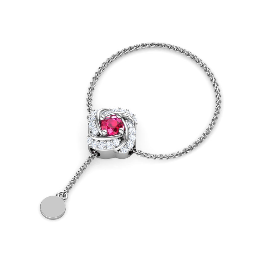 Knot Gemstone Flexi Ring Knot Gemstone Flexi Ring