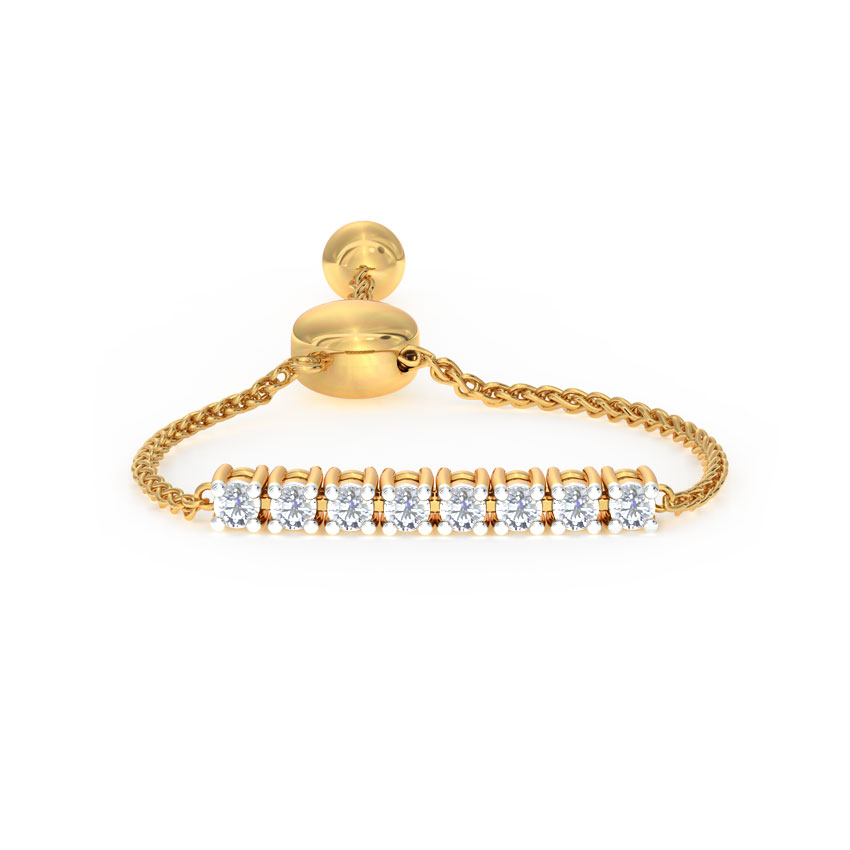 Linear Diamond Flexi Ring